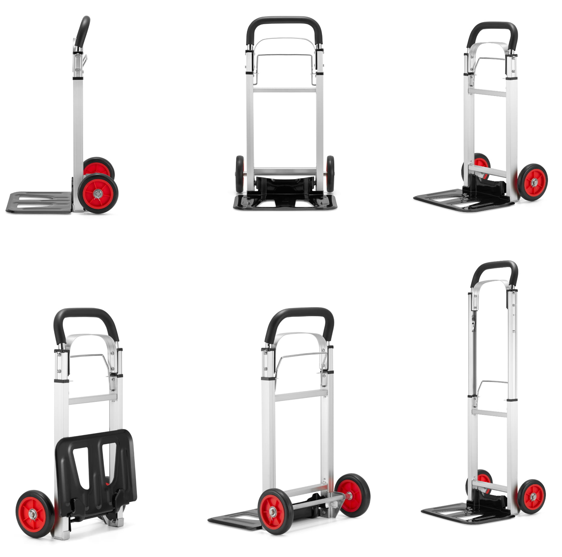 Steekwagen - steekkar - opvouwbaar - aluminium - tot 90 kg