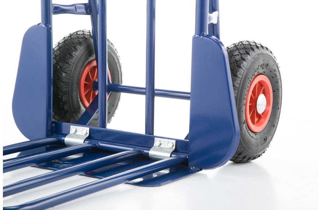 Steekwagen opvouwbaar - steekkar - tot 280 kg - staal - blauw