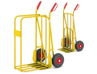 Steekwagen - houtwagen - opvouwbaar - tot 280 kg - blauw