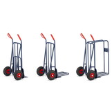 Steekwagen - houtwagen - opvouwbaar - tot 280 kg - blauw