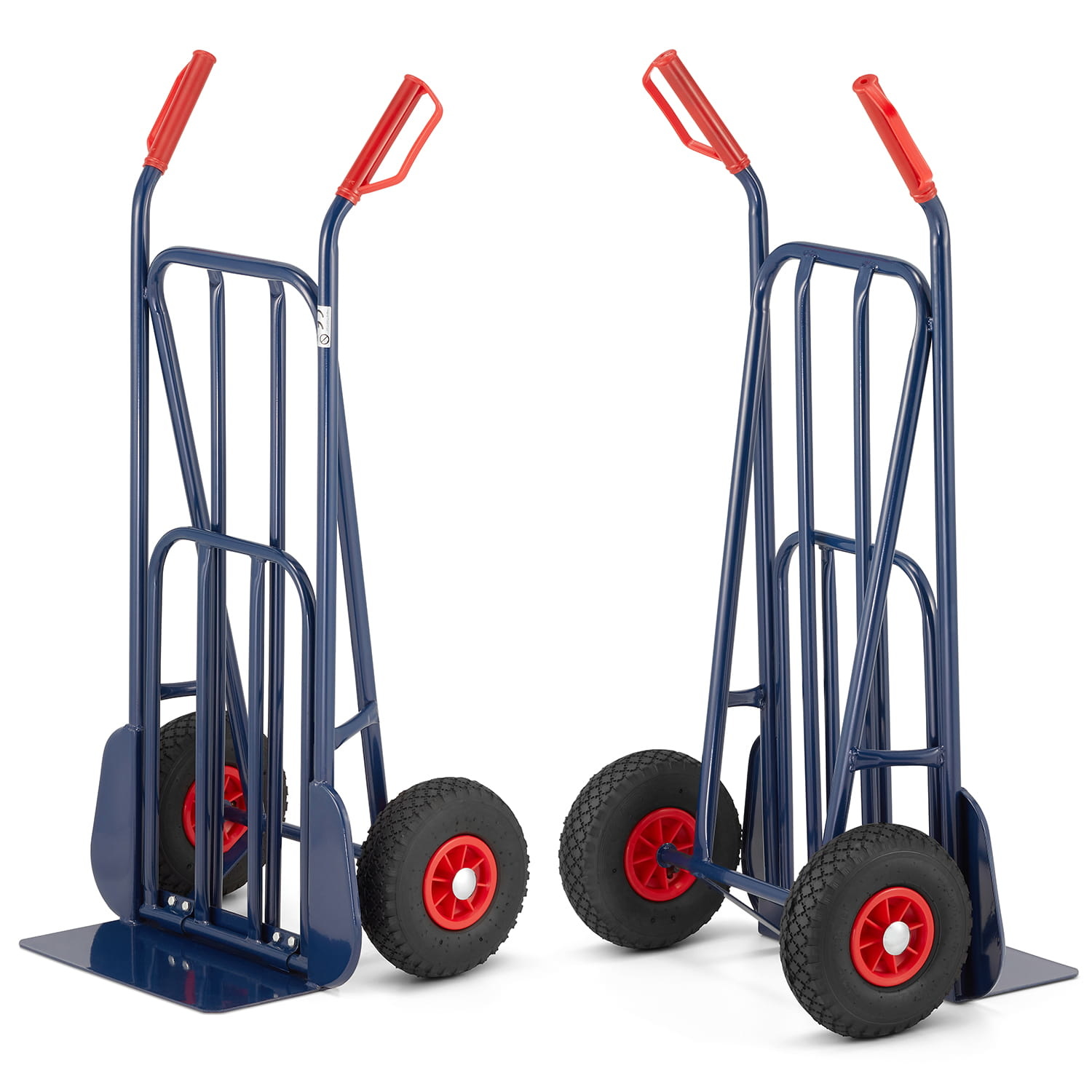 Steekwagen - houtwagen - opvouwbaar - tot 280 kg - blauw