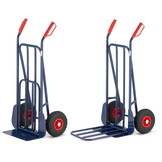 Steekwagen - houtwagen - opvouwbaar - tot 280 kg - blauw