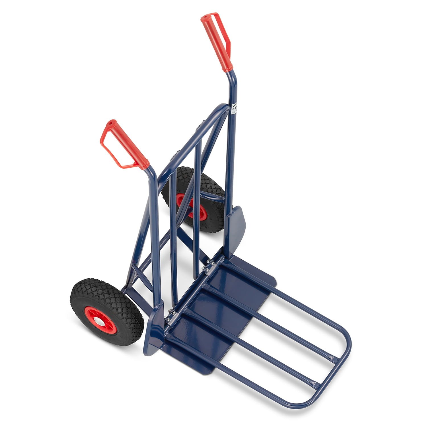 Steekwagen - houtwagen - opvouwbaar - tot 280 kg - blauw