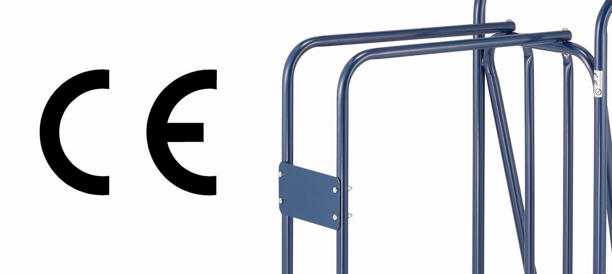 Steekwagen - houtwagen - opvouwbaar - tot 280 kg - blauw