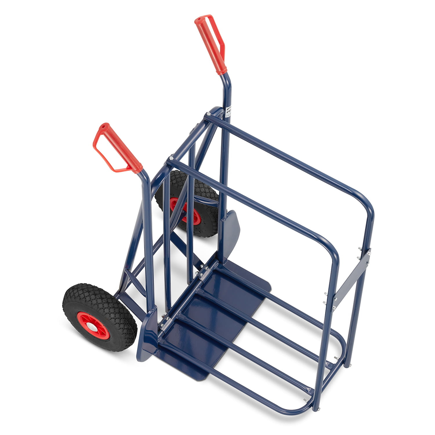 Steekwagen - houtwagen - opvouwbaar - tot 280 kg - blauw