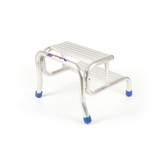 Opstapje - Opstap kruk - 2 treden - aluminium - 60x62x49 cm