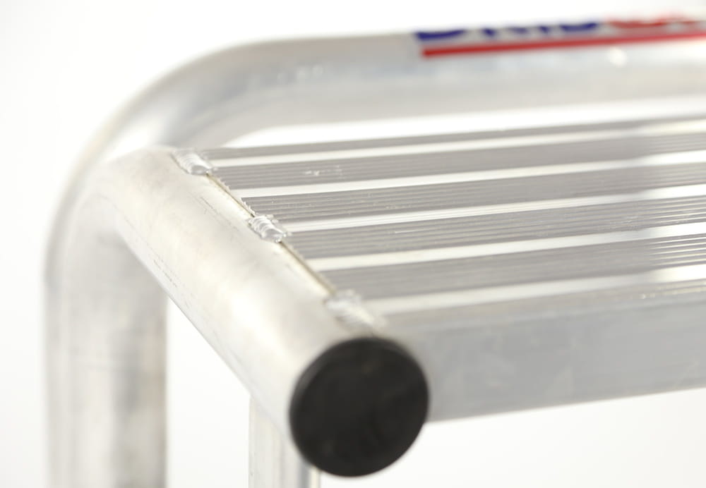 Opstapje - Opstap kruk - 2 treden - aluminium - 60x62x49 cm