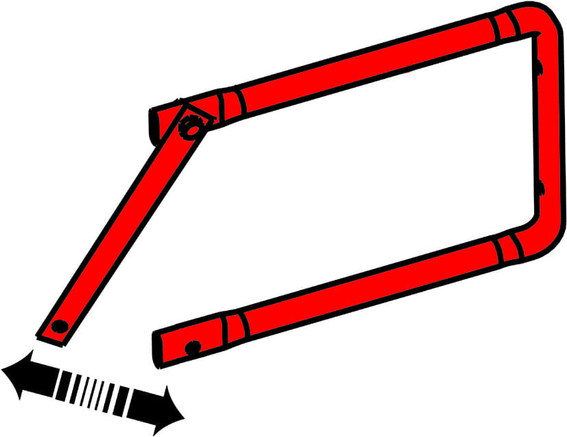 Ladder ophangbeugel - muurbeugel - afsluitbaar - 27x15 cm