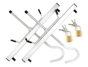 Ladderklem - imperiaal - met hangslot - tot 28 cm