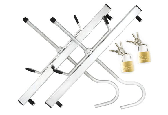 Ladderklem - imperiaal - met hangslot - tot 28 cm