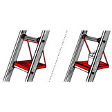 Ladderbankje - ladder sport - Krause - universeel - tot 150 kg