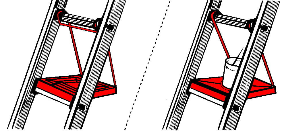 Ladderbankje - ladder sport - Krause - universeel - tot 150 kg