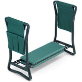 Knielbankje - kniebankje tuin - met tuinhandschoenen - groen