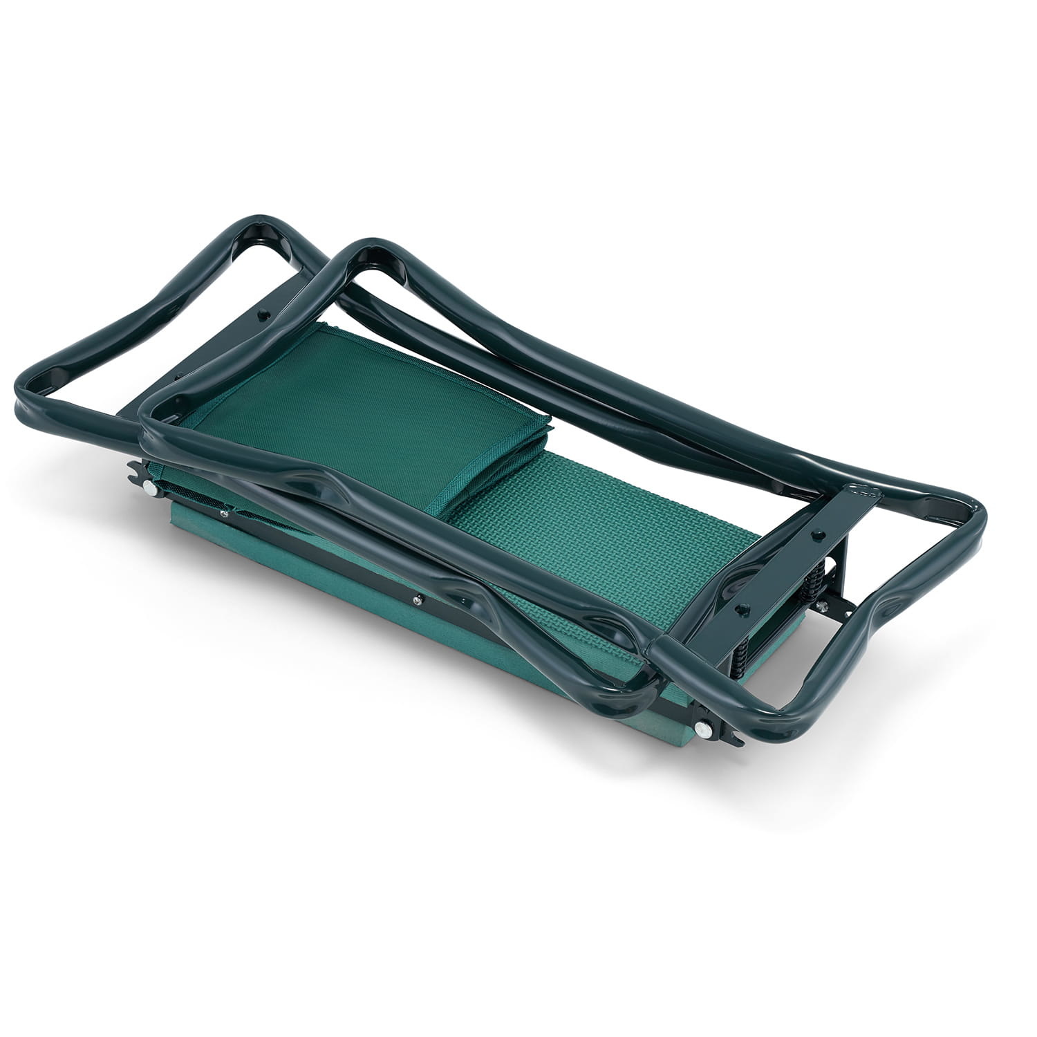 Knielbankje - kniebankje tuin - met tuinhandschoenen - groen