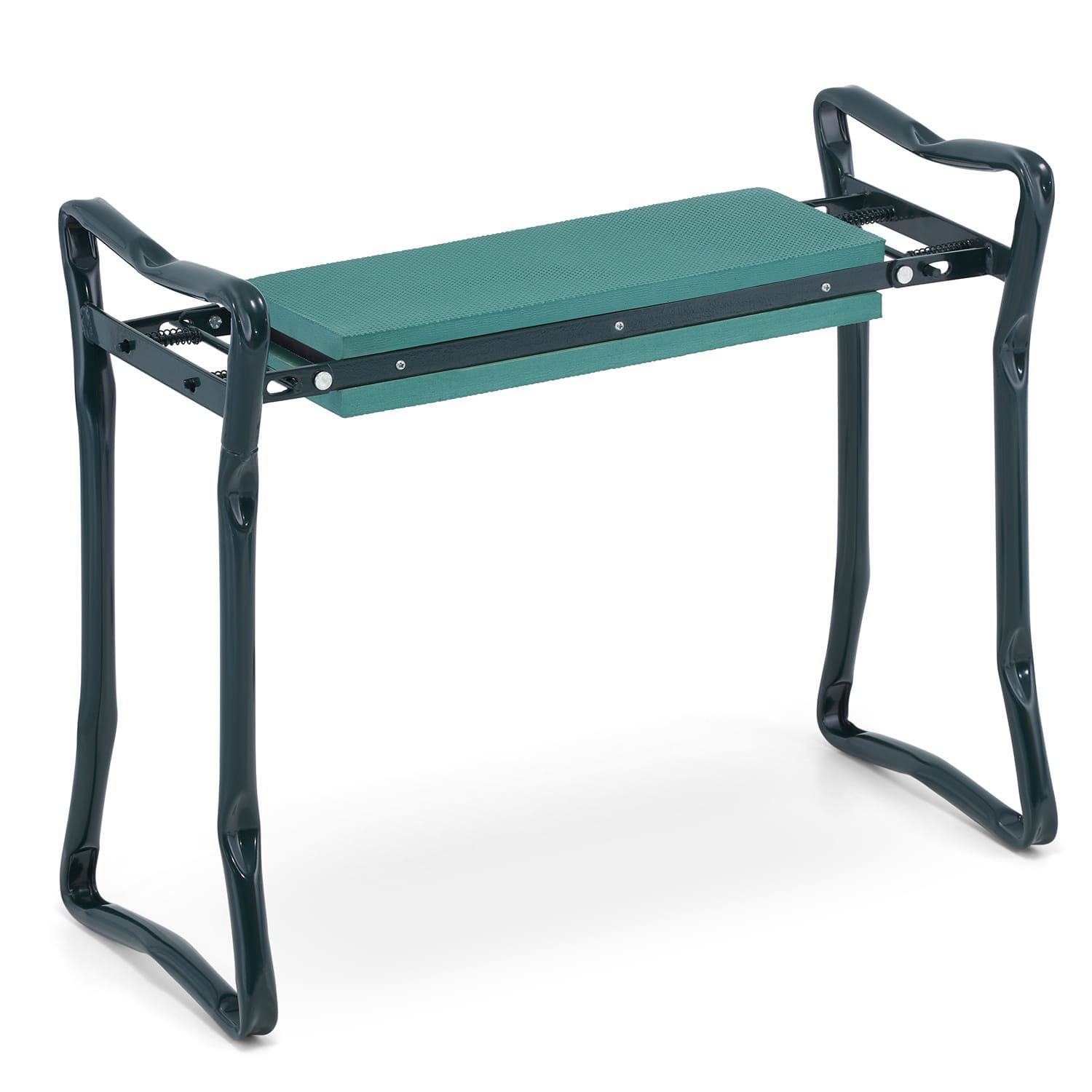 Knielbankje - kniebankje tuin - met tuinhandschoenen - groen