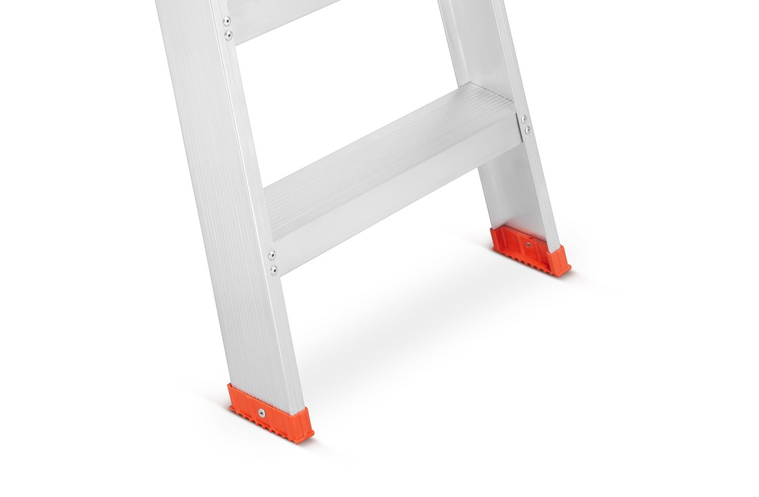 Huishoudtrap - ladder - 2x 4 treden - aluminium - 95 cm hoog