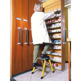 Huishoudtrap - 2x 2 treden - 45 cm hoog - aluminium