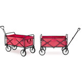 Bolderkar - opvouwbaar - 90x54x63 cm - tot 90 kg - rood