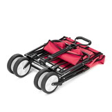 Bolderkar - opvouwbaar - 90x54x63 cm - tot 90 kg - rood