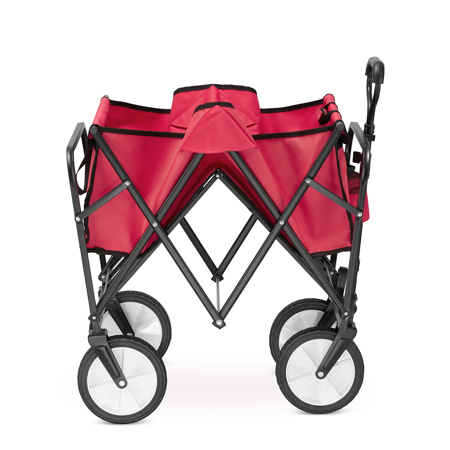 Bolderkar - opvouwbaar - 90x54x63 cm - tot 90 kg - rood