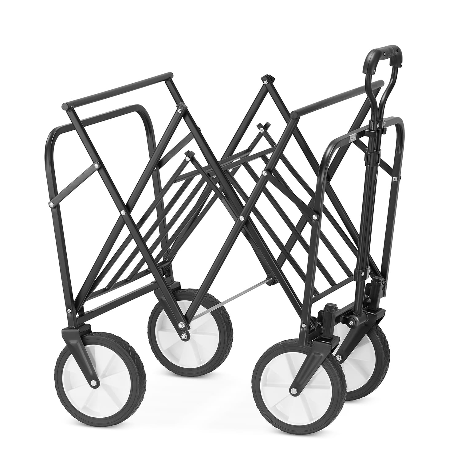 Bolderkar - opvouwbaar - 90x54x63 cm - tot 90 kg - rood