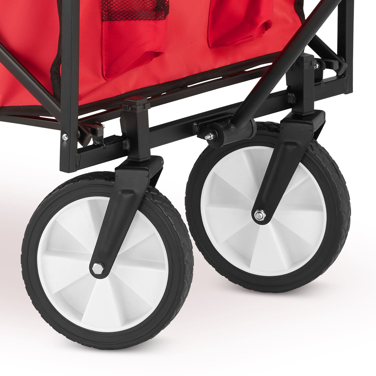 Bolderkar - opvouwbaar - 90x54x63 cm - tot 90 kg - rood