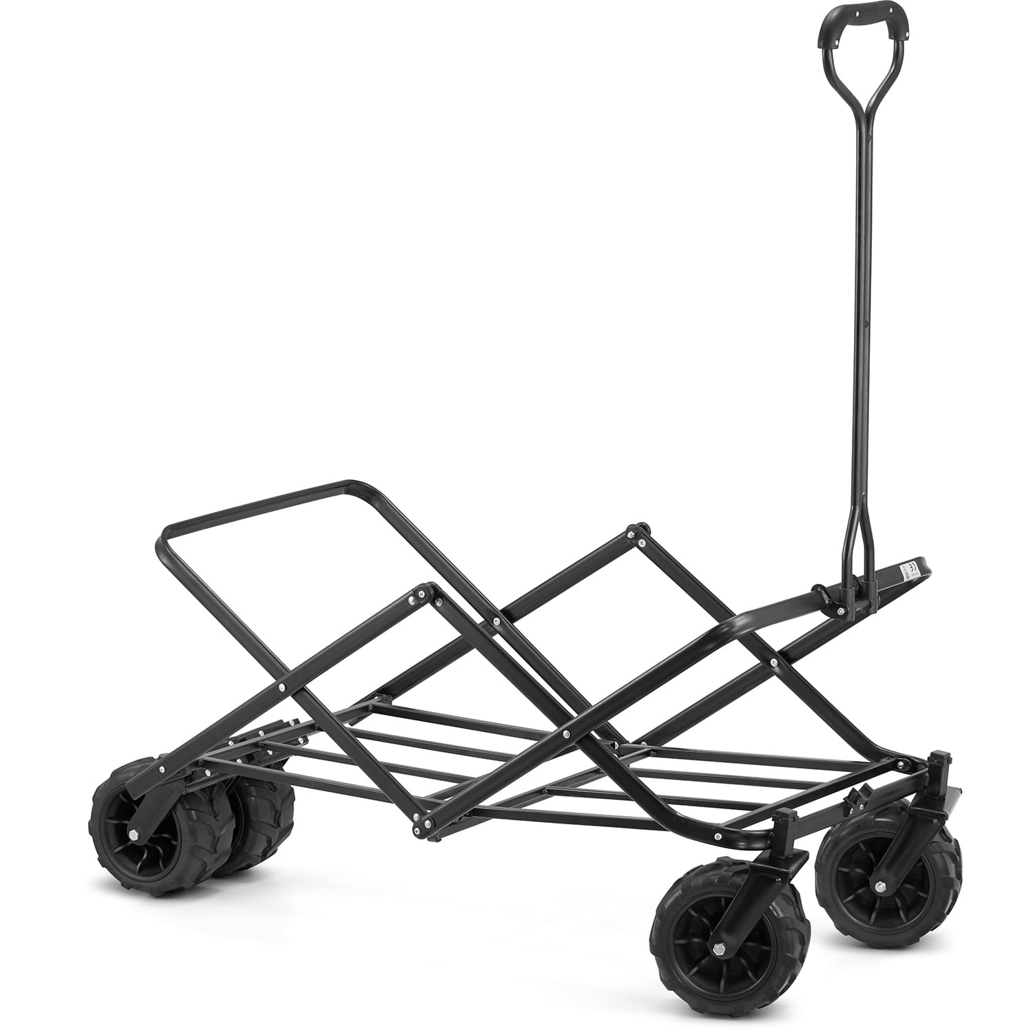 Bolderkar - opvouwbaar - 114x51x48 cm - tot 50 kg - grijs