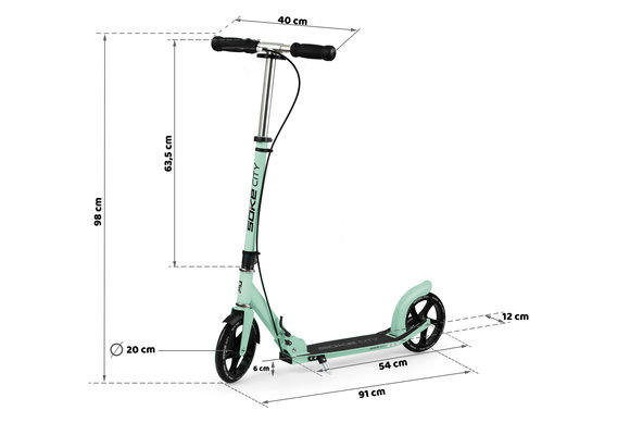 City step - stedelijk - aluminium/ijzer - groen/zwart - 100kg max.