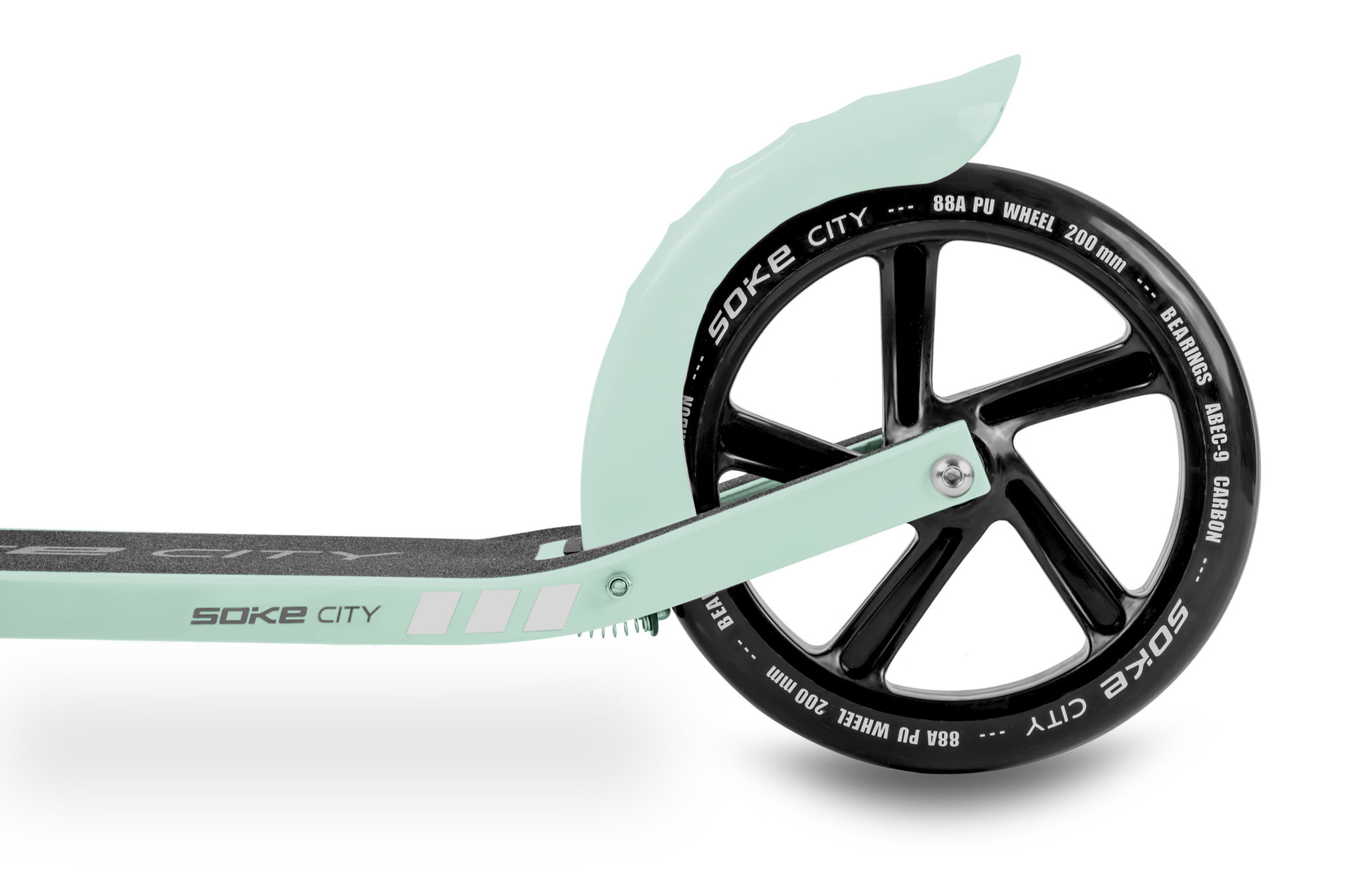 City step - stedelijk - aluminium/ijzer - groen/zwart - 100kg max.