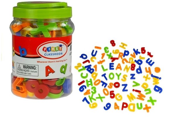 Letterset - 78 stuks - kleurrijk - 4 cm - 3+