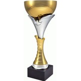 Metalen trofee - goud-zilver - 68x25 - 30,5cm x 100 mm