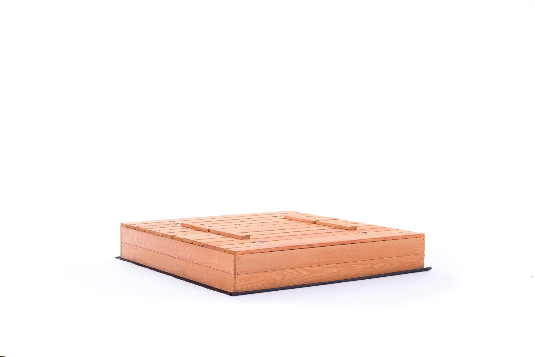 Zandbak - met deksel & bankjes - 140x140cm - geïmpregneerd hout