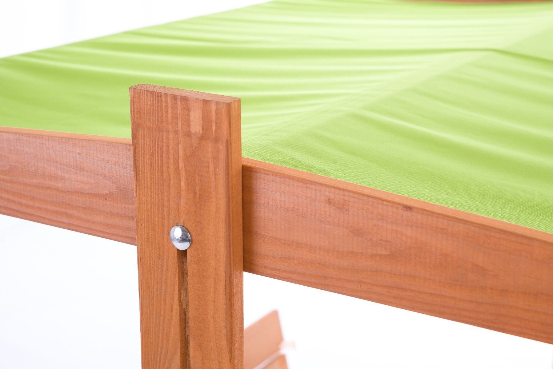 Zandbak - hout - met dak en bankjes - 140x140 cm - groen