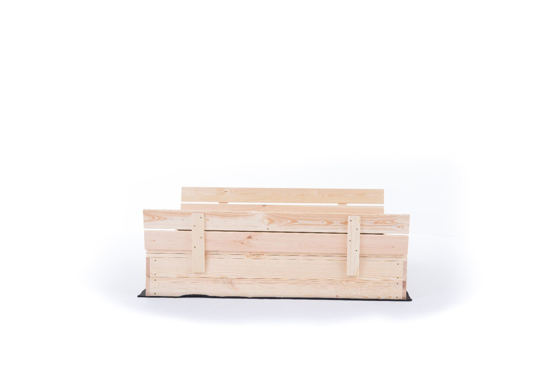 Zandbak - met deksel en bankjes - 140x140 cm - hout