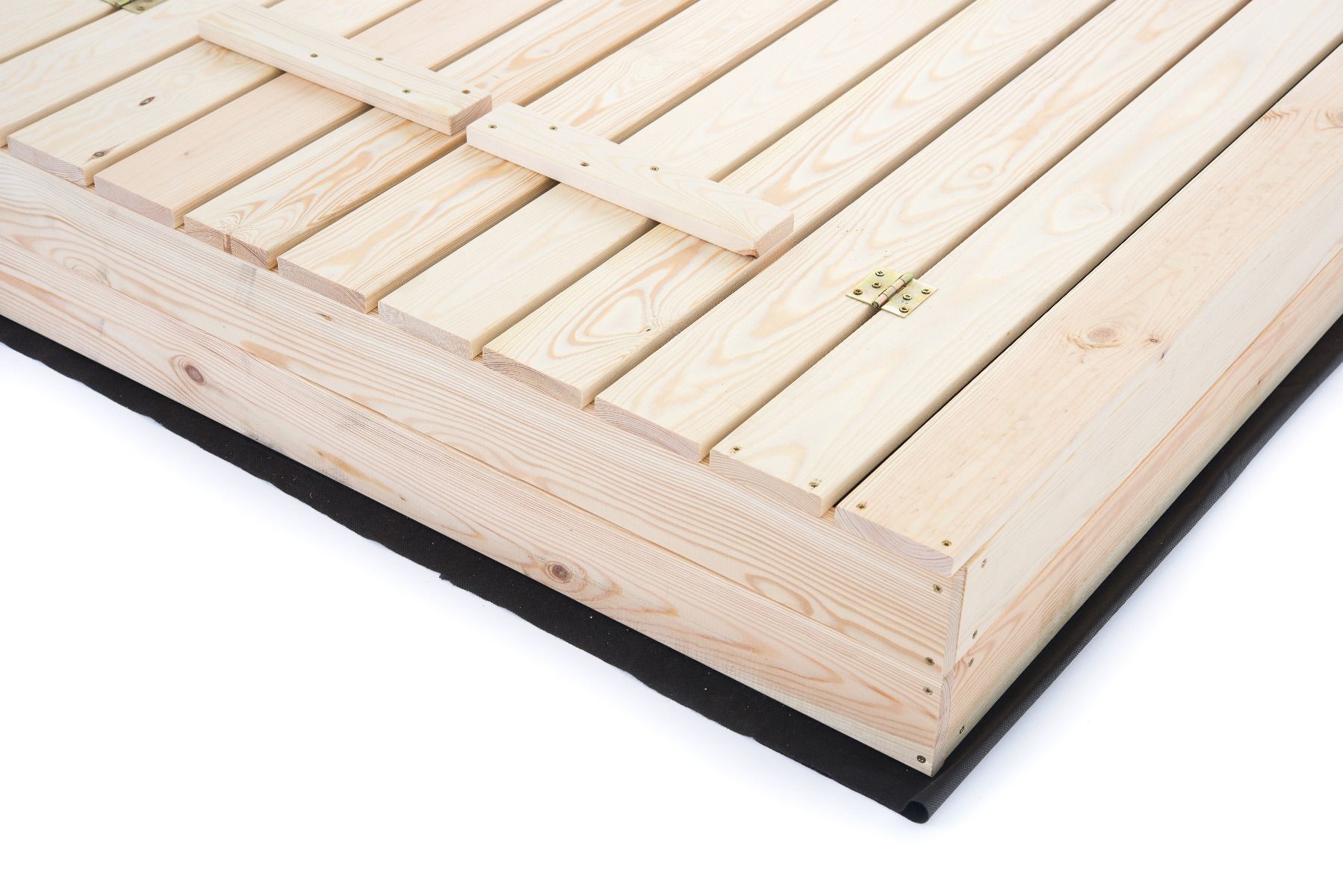 Zandbak - met deksel en bankjes - 140x140 cm - hout