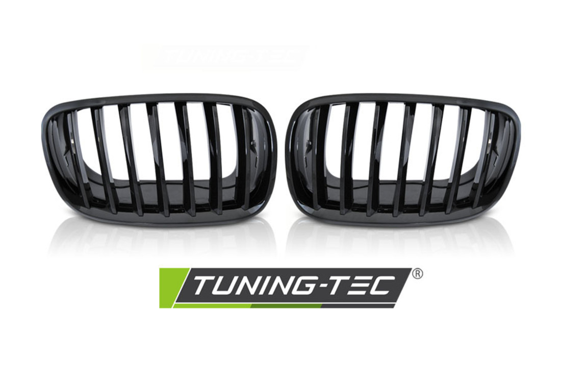 Grille voor geschikt voor Bmw x5 e70/x6 e71 - zwart glans - 2008-