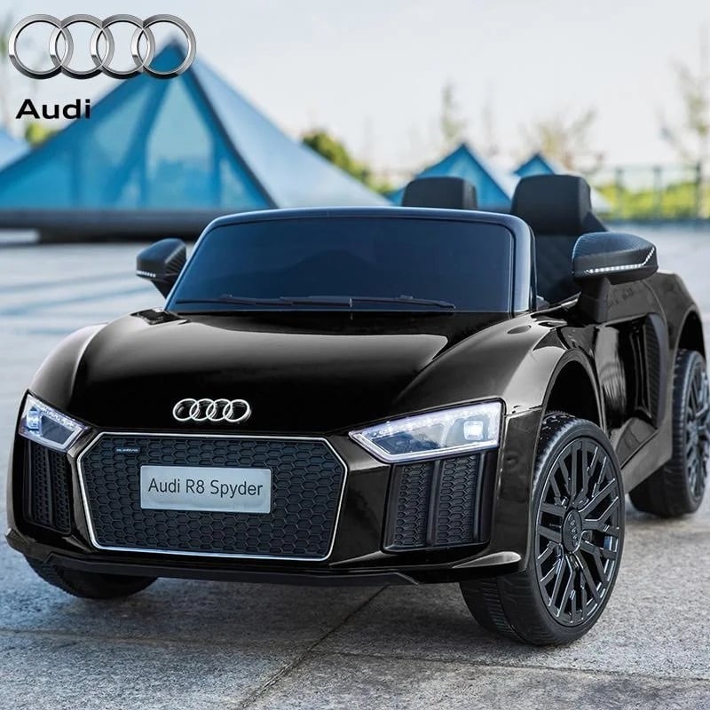 Elektrische kinderauto - accu auto - Audi R8 Spyder -  zwart