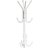 Staande kapstok - wit - 11 armen - 175 cm - 3 poten - 46 cm