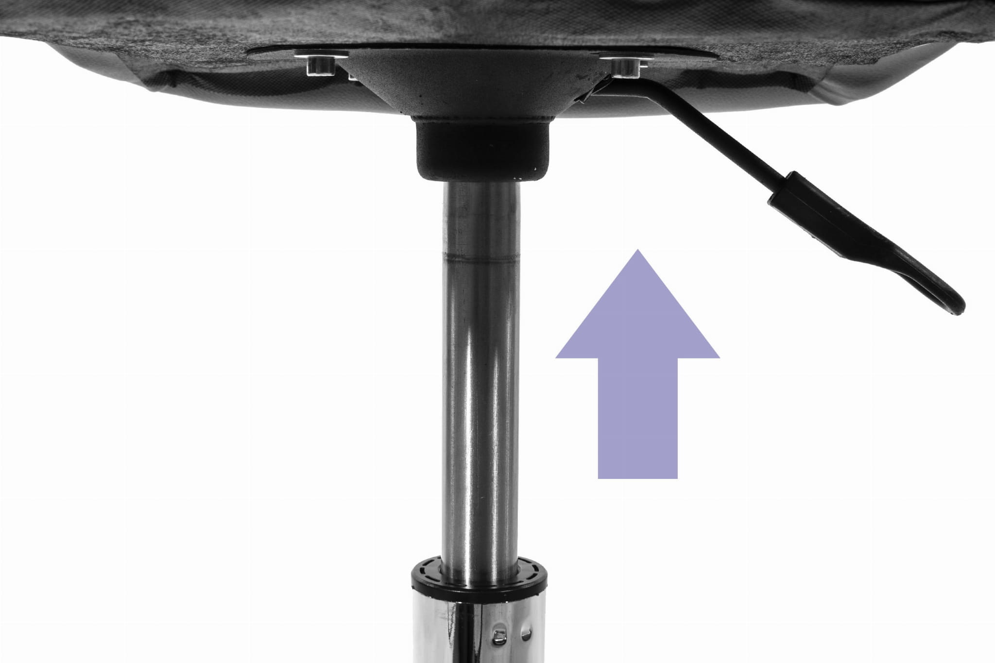 Bureaustoel AVOLA - ergonomisch - ECO-leer - grijs wit