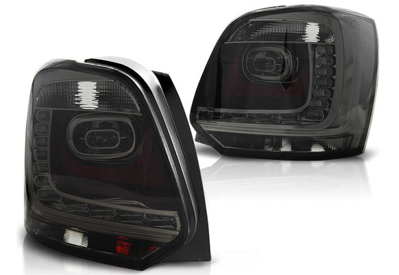 Achterlichten geschikt voor VW Polo 09-14 - smoke LED