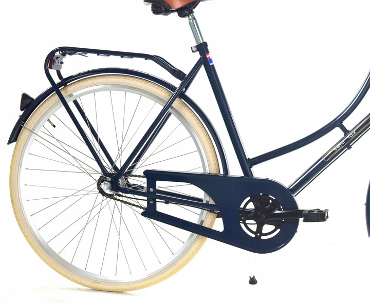 Damesfiets - 28 inch - met 3 versnellingen - marineblauw, crème
