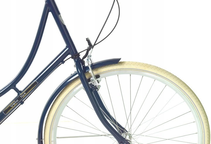 Damesfiets - 28 inch - met 3 versnellingen - marineblauw, crème