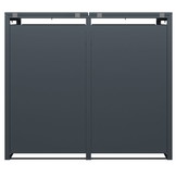 Container ombouw - 2 containers - 132x80x116cm - antraciet houtlook