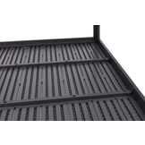 Tuintafel 6-persoons - polywood - grijs - 156x78 cm