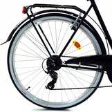 Damesfiets - 28 inch - met 7 versnellingen - zwart