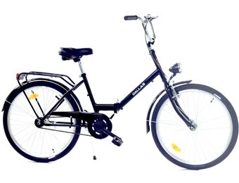 Vouwfiets - 24 inch - zonder versnellingen - zwart