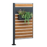 Kliko ombouw - 1 paneel - 83x150 cm - antraciet, houtlook