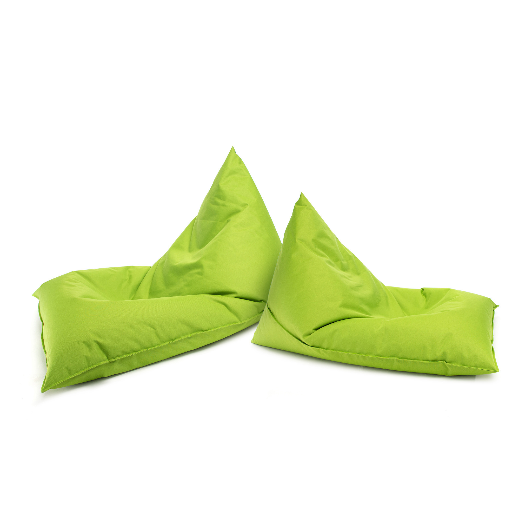 Zitzak kind - LAZY - S - 130x80x88 cm - polyester - lime groen