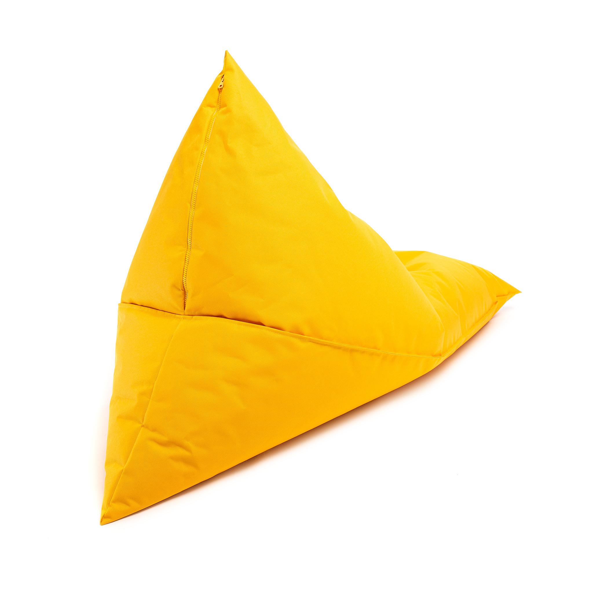 Zitzak kind - LAZY - S - 130x80x88 cm - polyester - geel