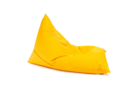Zitzak kind - LAZY - S - 130x80x88 cm - polyester - geel